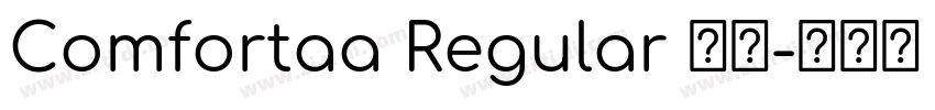 Comfortaa Regular 常规字体转换